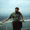 На даху Сусьветнага гандлёвага цэнтру ў Нью-Ёрку. 1995 г. Фота Антона Шукялойца.