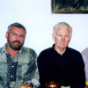 З Васілём Быкавым і Рыгорам Барадуліным.